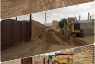 خاکریزی و زیر سازی معابر کوی دولت آباد