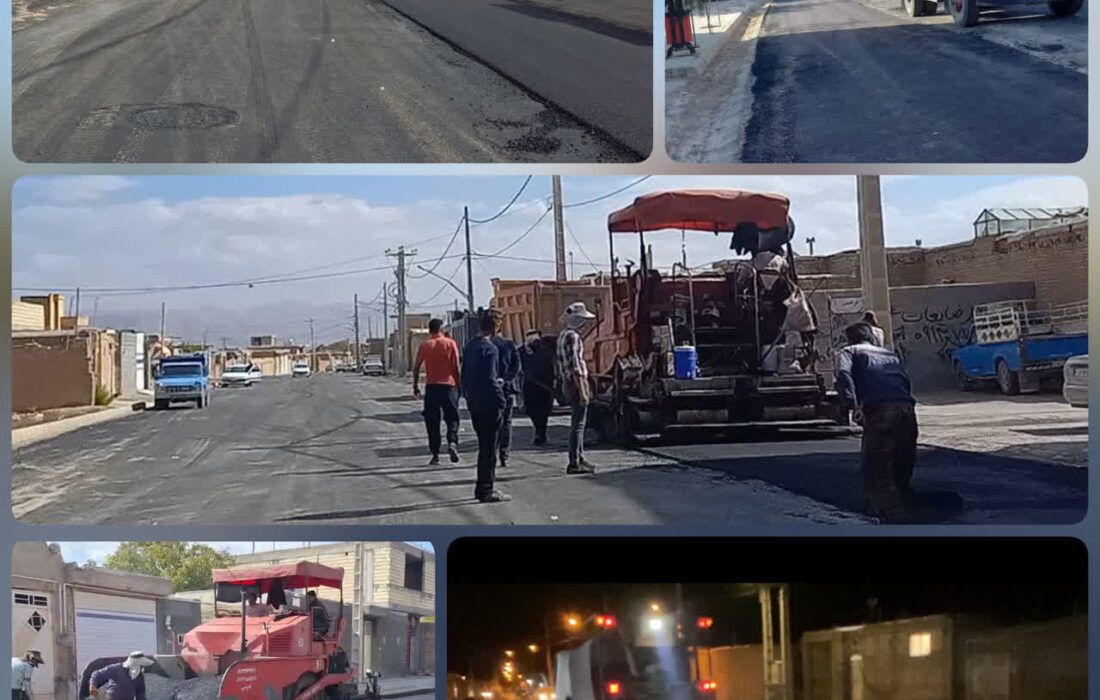 روکش آسفالت خیابان جانبازان