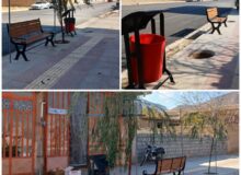 نصب نیمکت و سطل های زباله در کوی دولت آباد