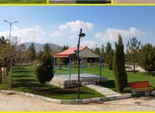 چمن کاری پارک شهدای گمنام